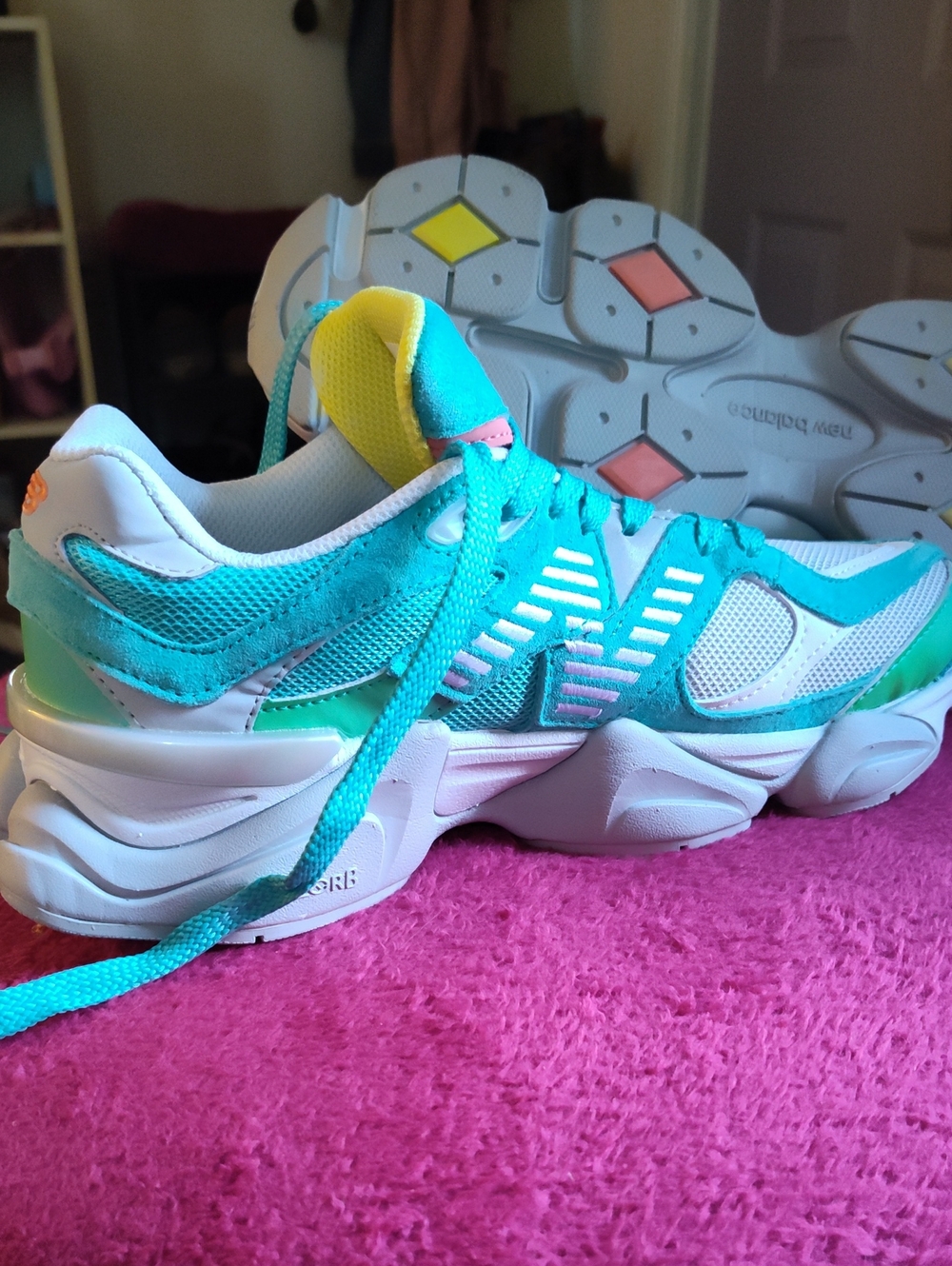 Turquoise Athletic Sneakers